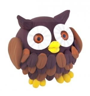 Super Dough Knetfigur Knete Modelliermasse Sweet Buddy Owl