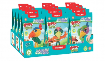 Super Dough Knetfigur Knete Modelliermasse Happy Birds 12er Set