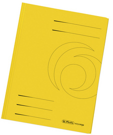HERLITZ Sammelmappe easyorga, DIN A4, Manilakarton, gelb 3 Klappen, 320 g-qm, s