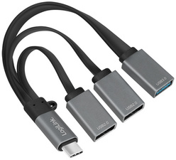 LOGILINK USB 3.1 HUB 3-port Type-C Kabel HUB