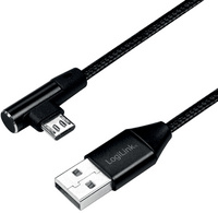 LOGILINK USB-Stecker USB 2.0 zu Micro-USB (90°gewinkelt)0,3m