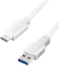 LOGILINK CU0173 - USB-A Stecker auf USB-C Stecker, 0,5m (CU0173)