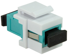 LogiLink LWL Kupplung, 2x SC-Simplex, Multimode, aquablau