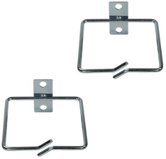 LogiLink Kabelführungsbügel-Set, Stahl, 80 x 80 mm, verzinkt