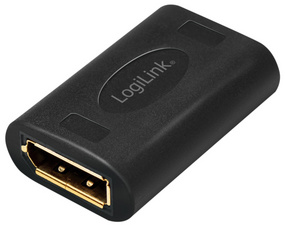 LOGILINK DisplayPort adapter, DP/F to DP/F, 8K/60 Hz, black