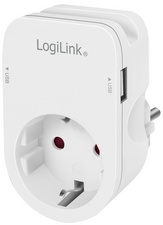LOGILINK DC Adapter with 1x USB-AF, 1x USB-CF, 17W USB charger