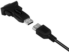 LogiLink USB 2.0 - RS232 Adapter mit Verlängerungskabel
