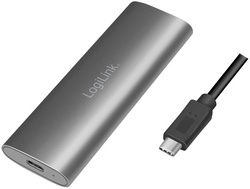 LogiLink Gehäuse für M.2 NVMe PCIe & SATA SSD, USB 3.2 Gen 2