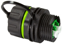 LogiLink LWL Kupplung mit Schutzkappe, LC-Duplex, IP68