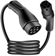 LogiLink E-Auto-Ladekabel, Typ 2, 3-phasig, 22 kW, 5 m