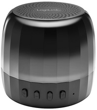 LogiLink Bluetooth Lautsprecher mit Partylicht, schwarz
