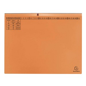 25 Exacompta Hängehefter Exaflex Karton orange 2 x kaufmännische Heftung