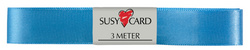 SUSY CARD Geschenkband "Doppelsatin", 15 mm x 3 m, hellblau