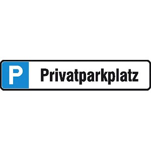 SafetyMarking® Hinweisschild P Privatparkplatz rechteckig 52,0 x 11,0 cm