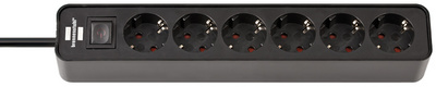 BRENNENSTUHL Steckdosenleiste Brennenstuhl Ecolor 6fach schwarz 1,5m