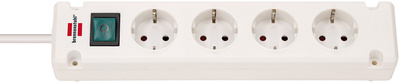 BRENNENSTUHL Steckdosenl. Comfort-Line Bremounta 4fach 1,5m weiß