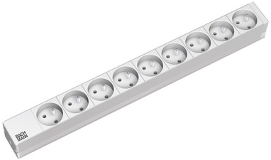 BACHMANN 19" Steckdosenleiste "Classic", 9-fach, für Frankreich und Belgien, An