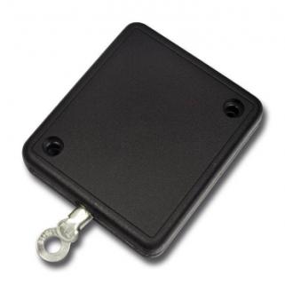 Jojohalter viereck schwarz - 100 Stück