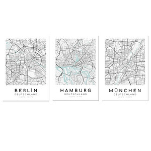 LUMA Poster-Set Stadtplan