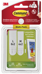 3M Command Bilder-Montagestreifen Strips, Multipack (M/L)