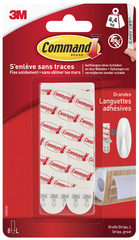 3M Command Nachfüllpackung Strips, Größe: L, weiß