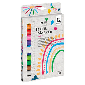 KREUL Textilmarker medium Junior, 12er-Set (57601628)