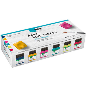 KREUL Acryl-Mattfarbe, Color Living-Set 6 x 20 ml