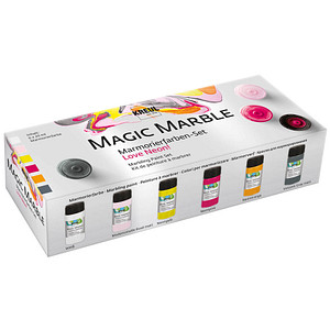KREUL Marmorierfarbe "Magic Marble", Set Love Neon!