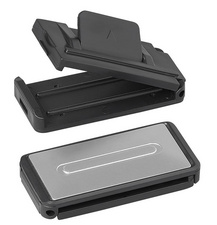 IWH KFZ-Gurtstopper, aus Kunststoff, schwarz