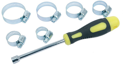 BRÜDER MANNESMANN Schlauchschellen-Sortiment, 50-teilig Stahl, verzinkt, besteh