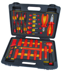 BRÜDER MANNESMANN VDE-Werkzeugsatz, 24-teilig, im Koffer geprüft nach DIN EN 60