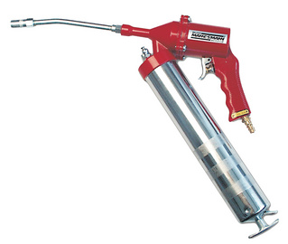 BRÜDER MANNESMANN Druckluft-Fettpresse, Farbe: rot/silber mit Stecktülle für Dr