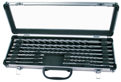 BRÜDER MANNESMANN Steinbohrer-Satz, 11-teilig, im Koffer im Koffer mit Sichtfen