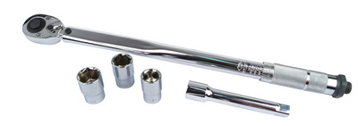 BRÜDER MANNESMANN M18300 Drehmomentschlüssel-Set mit Umschaltknarre 1/2" (12.5 