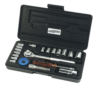 BRÜDER MANNESMANN 20tlg. Steckschlüsselsatz 6,3 + 10 mm (1/4" + 3/8")