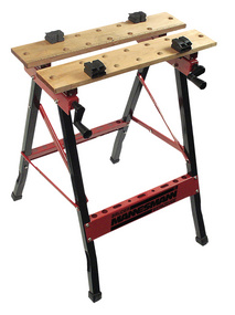 BRÜDER MANNESMANN Werkbank, klappbar (H)790 mm Arbeitsfläche mit verzugsfreien 