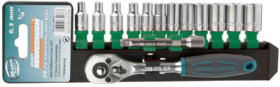 BRÜDER MANNESMANN Steckschlüssel-Satz 1/4", 14-teilig