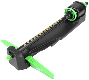 BRÜDER MANNESMANN Viereckregner, 15 Düsen, grün/schwarz