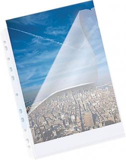 Prospekthüllen A4 PP-Folie ca. 200 my transparent glatt oben und seitlich offen - 10 Hüllen