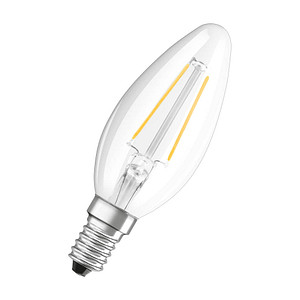LEDVANCE LED-Lampe CLASSIC B, 2,5 Watt, E14, klar