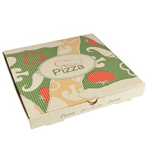 100 PAPSTAR Pizzakartons pure 26,0 x 3,0 cm