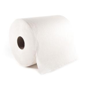 Papierhandtücher Putztuchrolle Außenabrollung 1-lagig, "wipe away Airlaid", Zellulose weiß, | 500 Blatt passend für Artikel ||72213||