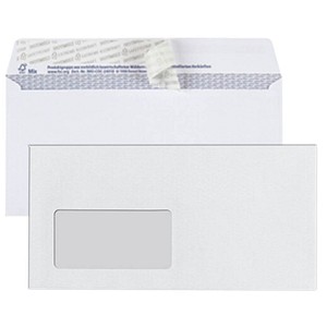 BONG Briefumschläge TopSTAR DIN lang mit Fenster weiß 25 St.