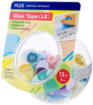 PLUS JAPAN Mini-Kleberoller "LE", 6,0 mm x 12 m, im Glas