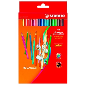 18 STABILO color Buntstifte farbsortiert