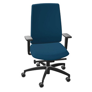 Dauphin Bürostuhl Indeed operator Stoff grün, Gestell schwarz