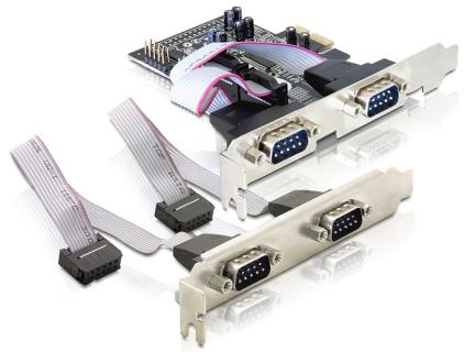 DELOCK PCI Express Karte 4 x Seriell