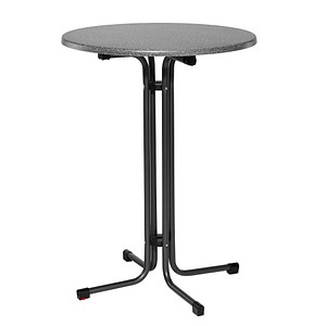 MFG Freizeitmöbel Stehtisch Holz anthrazit, granit 80,0 x 80,0 x 110,0 cm