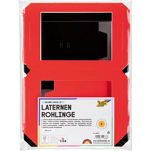 folia Laternen-Zuschnitt, eckig, 135x135x180 mm, sortiert