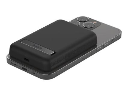 BELKIN Boost Charge Magnetische kabellose Powerbank 5K mit Ständer schwarz - Ka